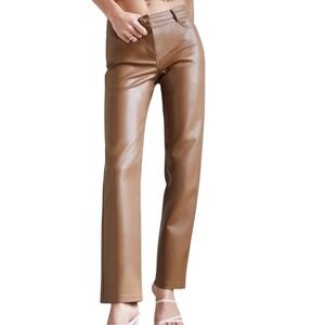 Wilfred Womens Melina High Waist Vegan Faux Leather‎ Pant